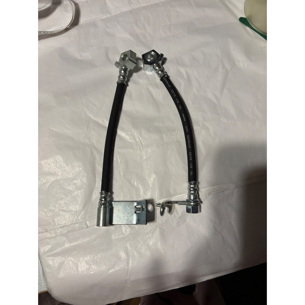 Coronshield Brake Hose Assembly Pair DOT G3HH.LD 10/14 1/8 HL